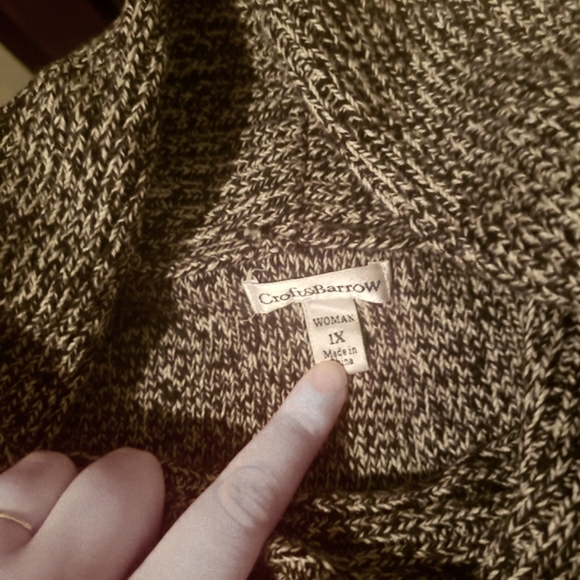 Croft and Barrow 1x Cowl Sweater - Picture 2 of 6